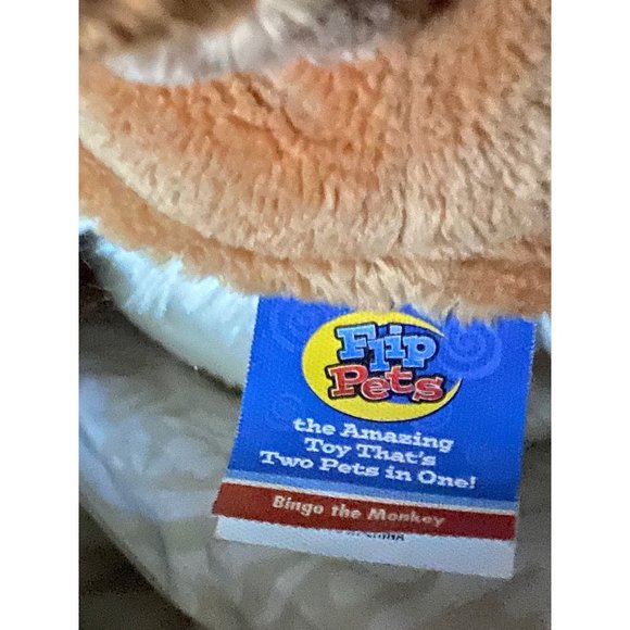 Plush Champ Polar Bear Flip Pets 2016 and Bingo the Monkey 12 Inches Stuffed - Picture 3 of 9